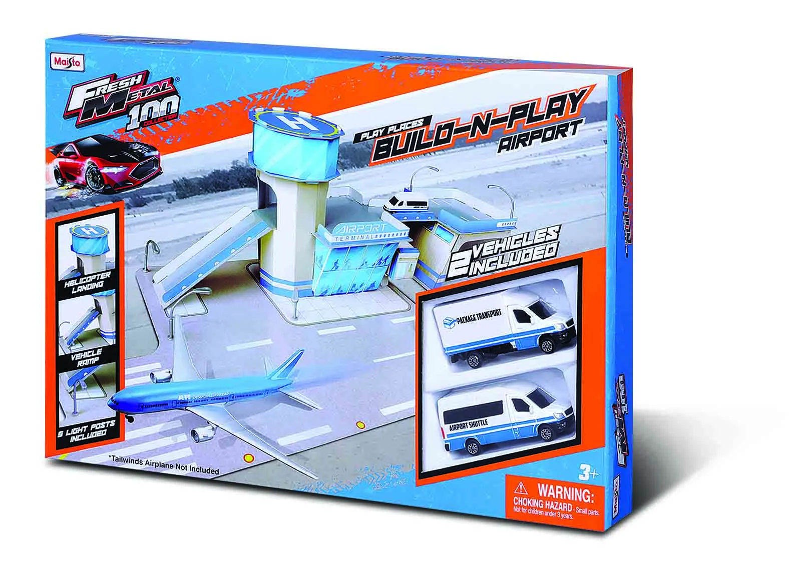 Fresh Metal Build N Play აეროპორტის ტერმინალის ნაკრები – სათამაშო