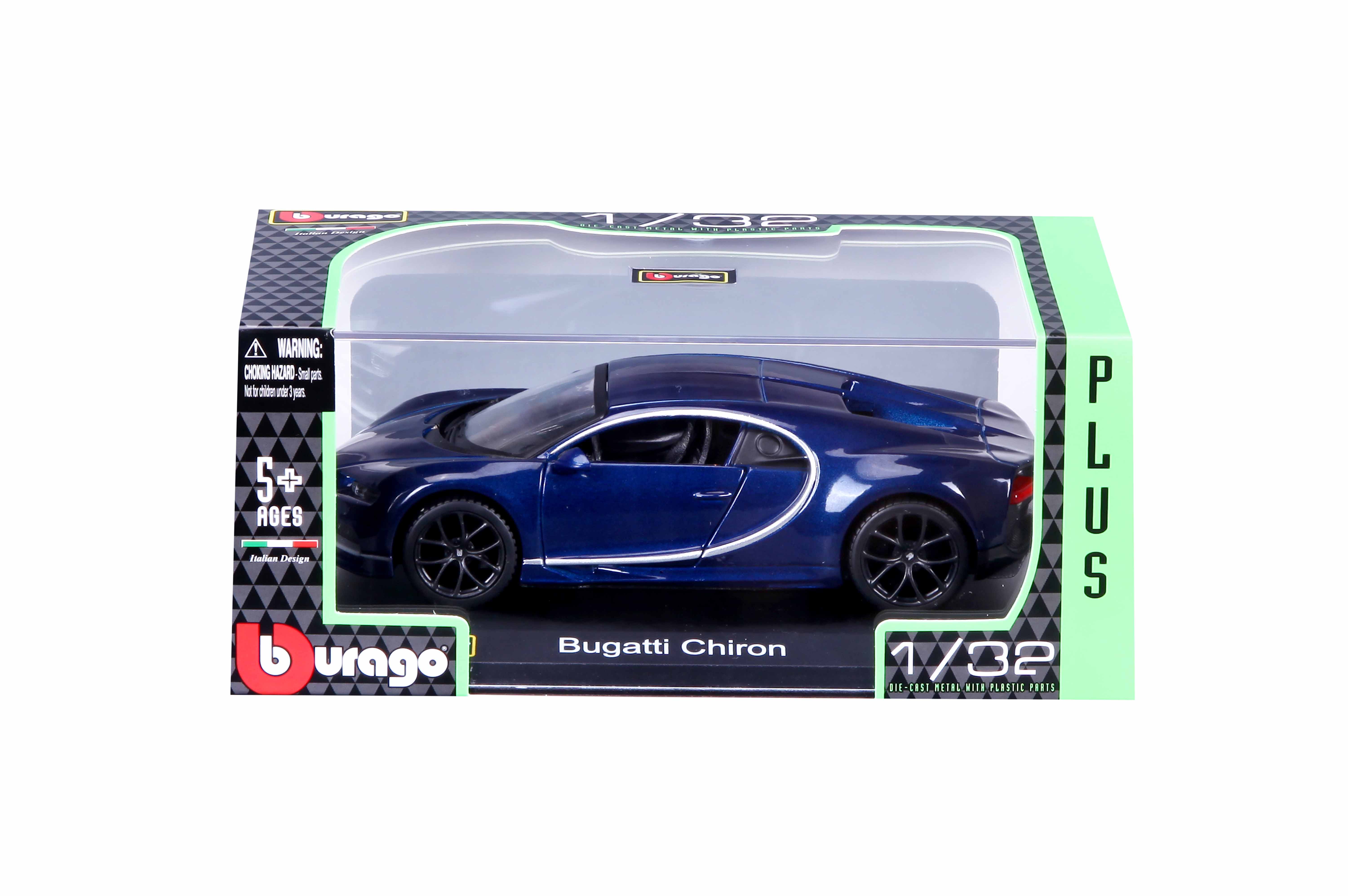 Bugatti Chiron Metallic Deep Blue Metallic Deep Blue 1:32