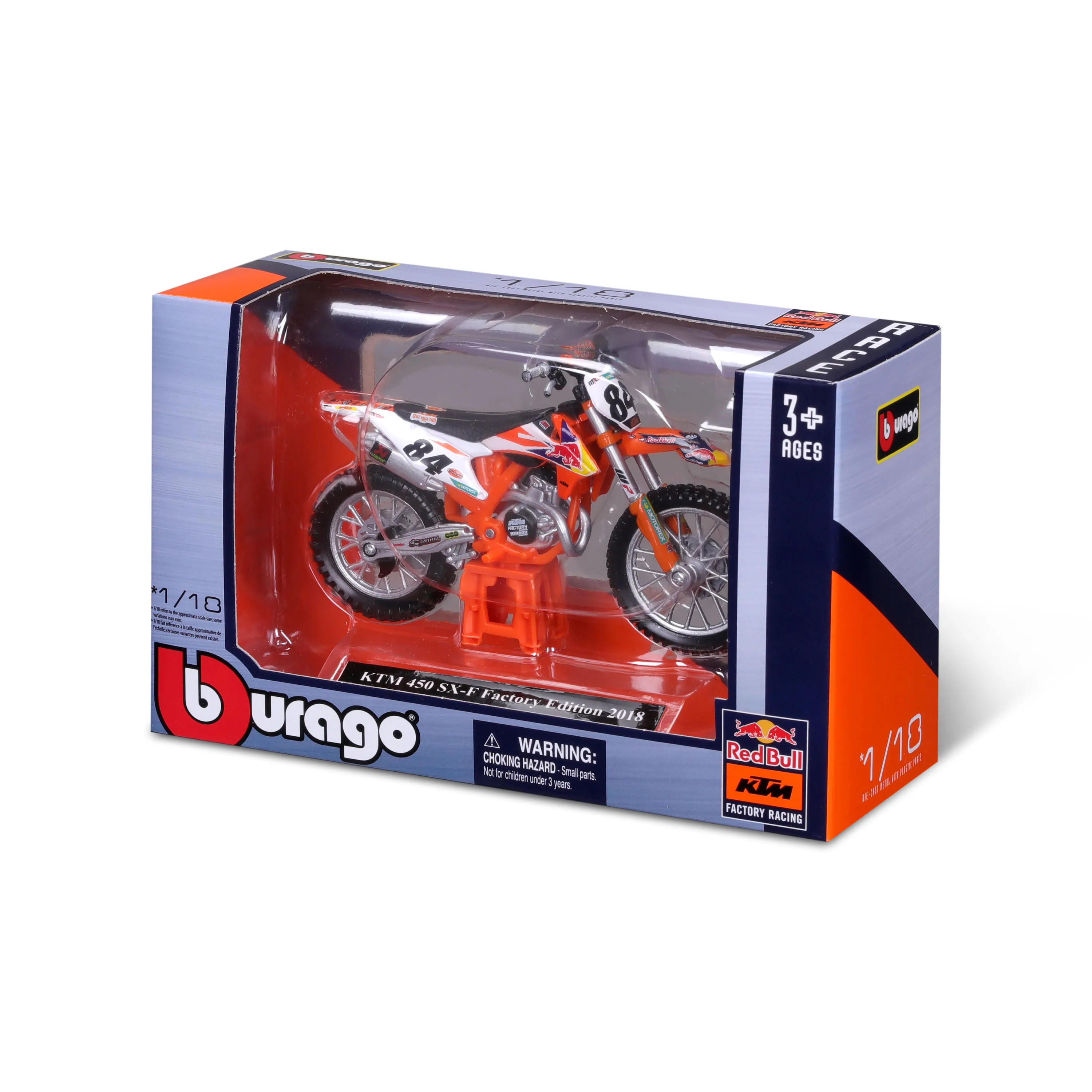 1:18 WRB KTM CYCLE - KTM 450 SX-F Factory Edition (2018)