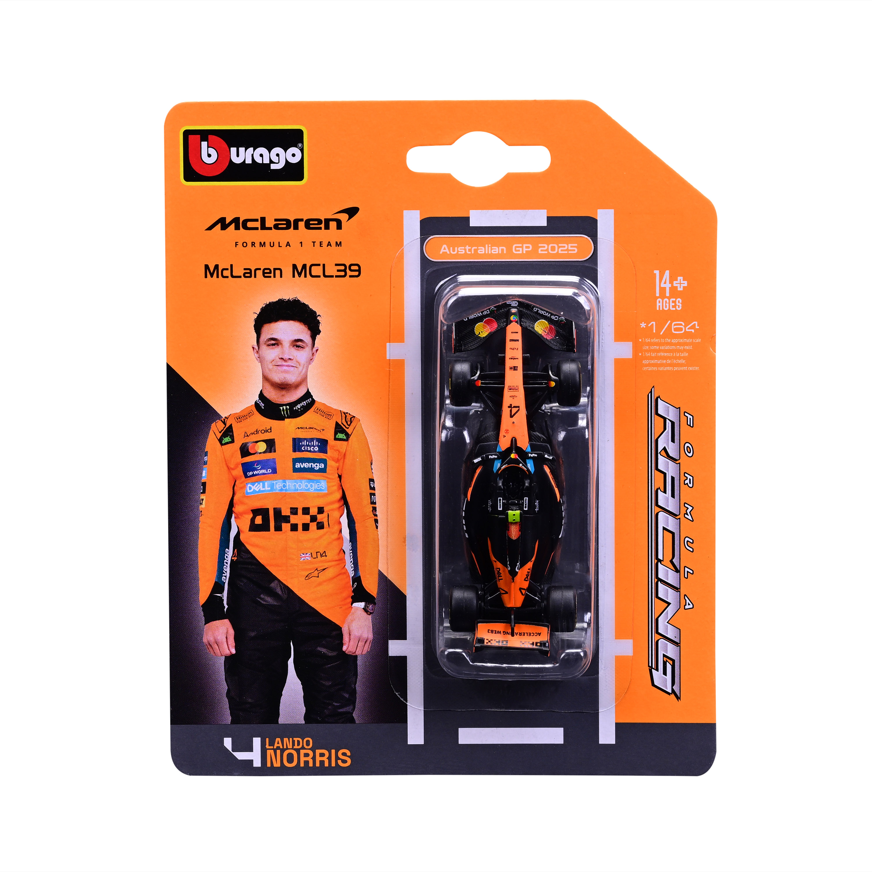 #4 ლანდო ნორისი – McLaren Racing F1 MCL39 (2025) – ფორმულა 1 მოდელი