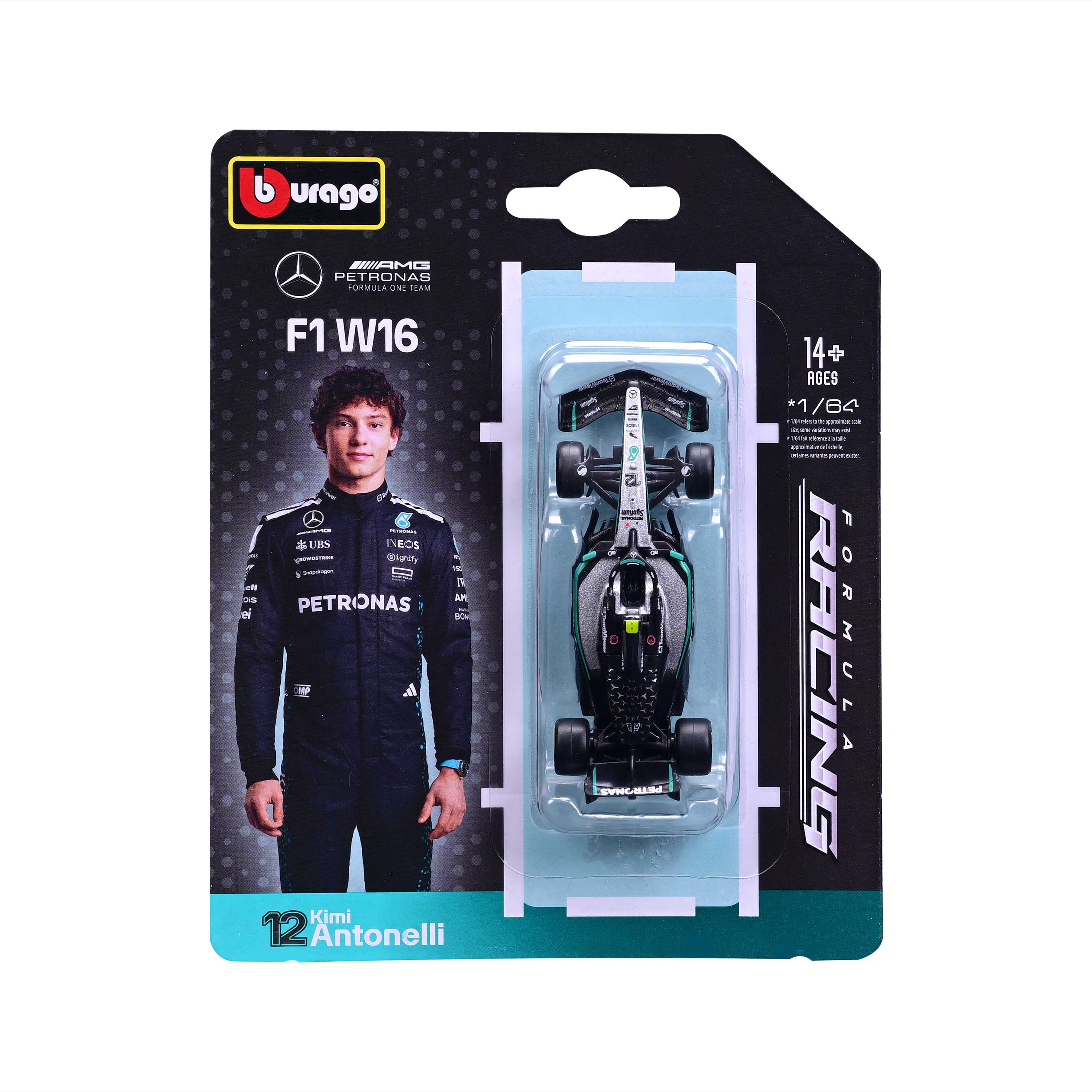 #12 ანტონელი – Mercedes-AMG Petronas F1 W16 Team (2025) – ფორმულა 1 მოდელი