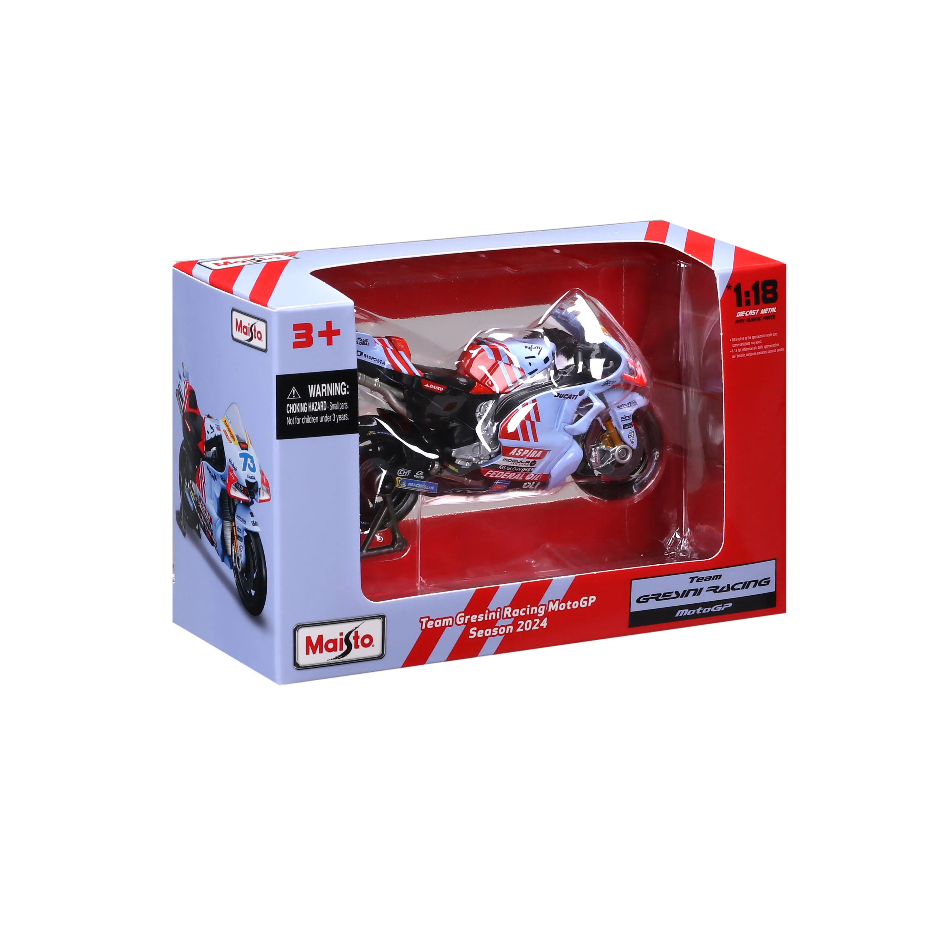 1:18 GP Racing - Gresini Racing 2024   #73 Alex Marquez, #93 Marc Marquez