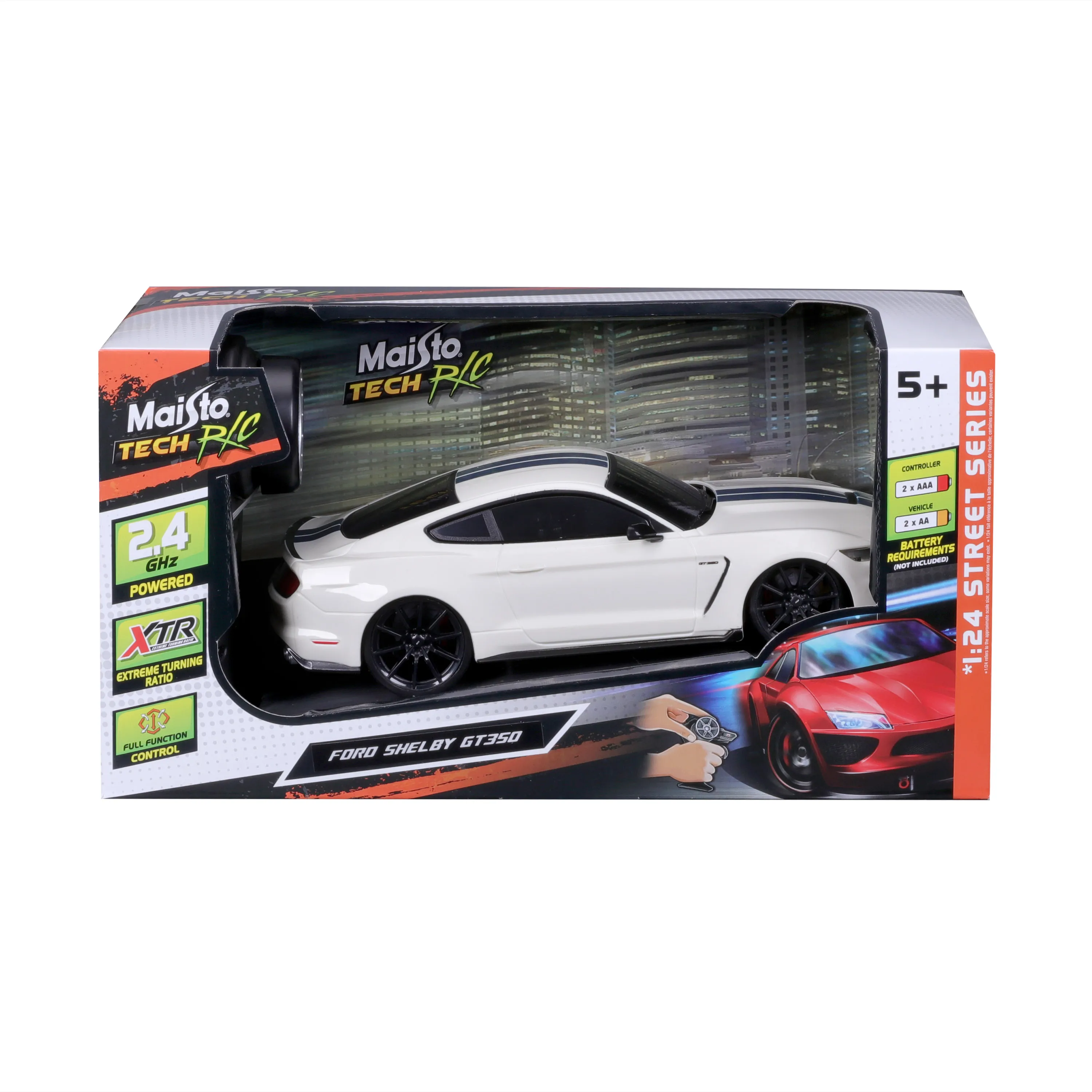 RC Ford Shelby Gt350 White , , New Ic 2023 1:24