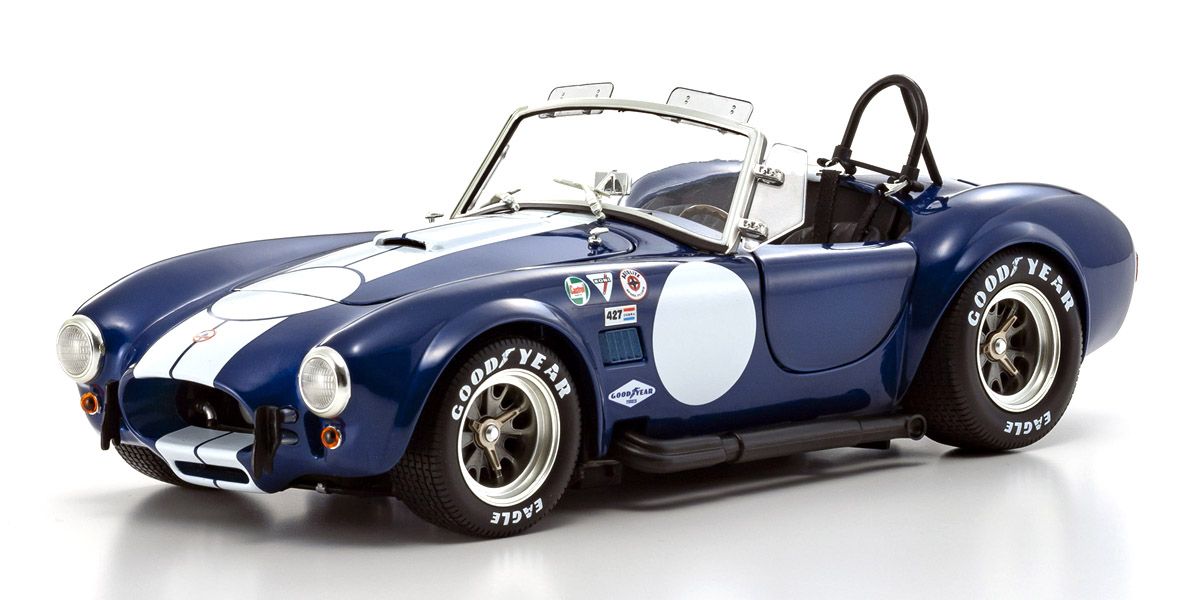 Shelby Cobra 427 S/C Spider 1962 - ლურჯი/თეთრი
