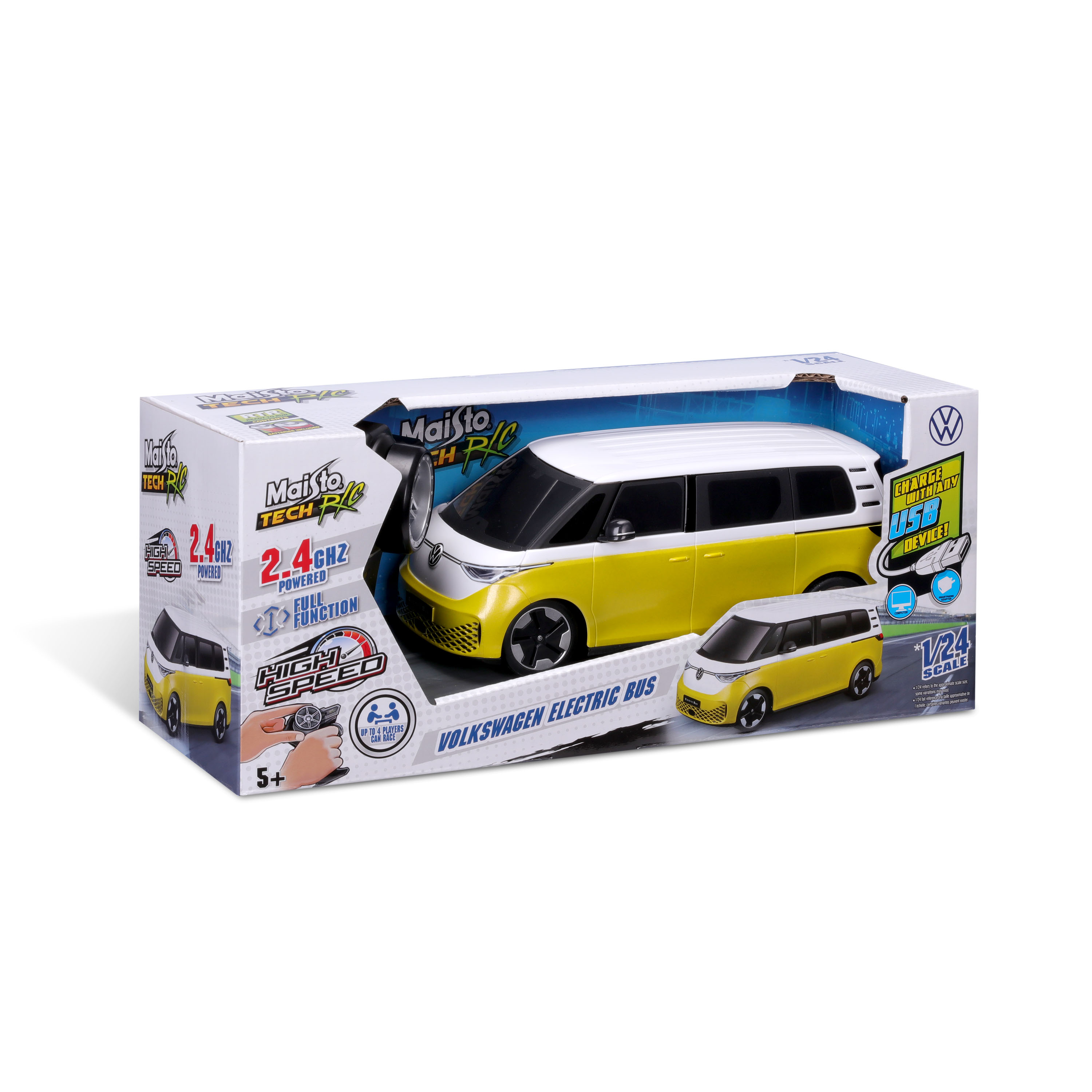ფოლკსვაგენ Electric Bus – დისტანციურად მართვადი მოდელი (1:24)