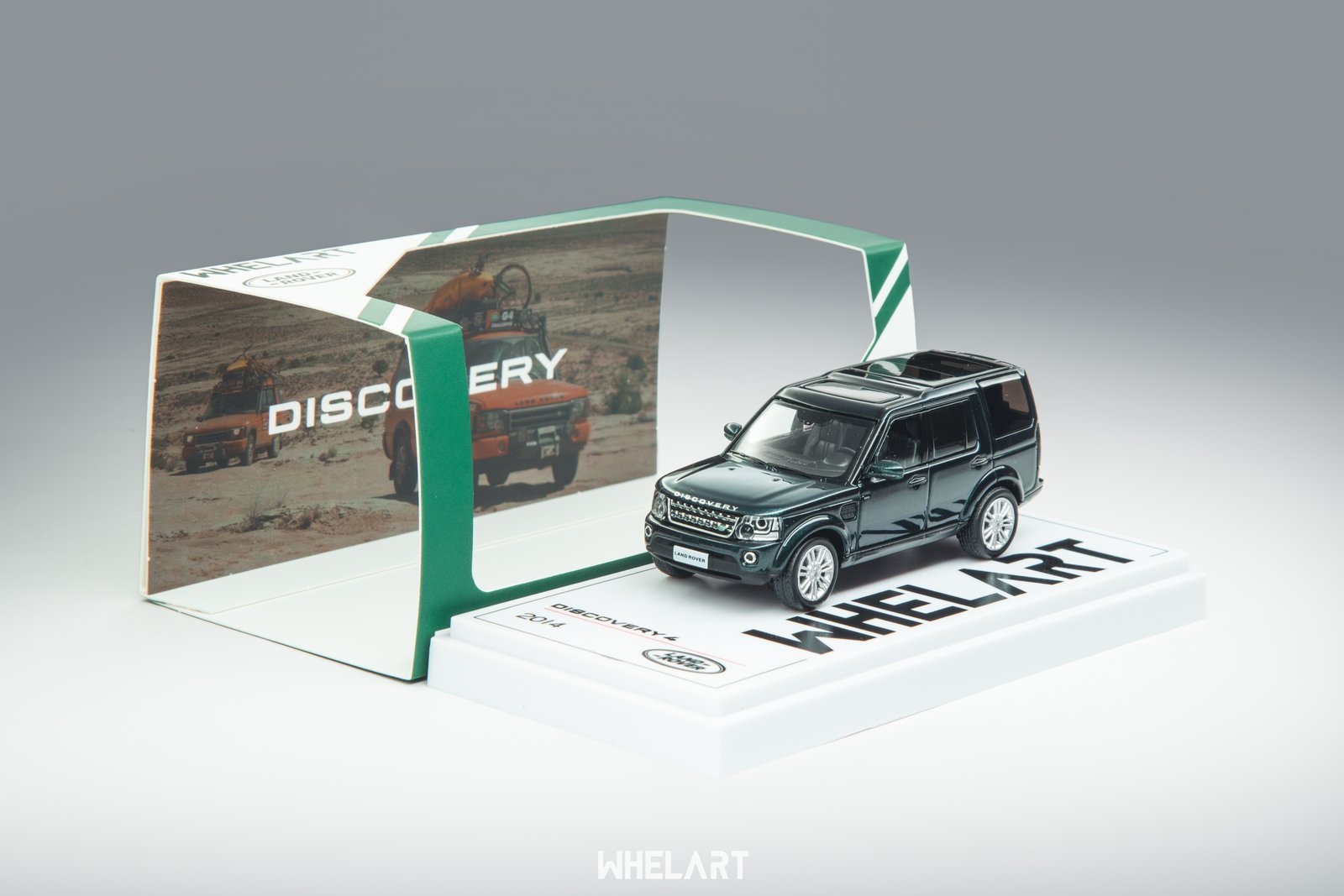 Land Rover Discovery 4 1:64 – Green საკოლექციო მოდელი