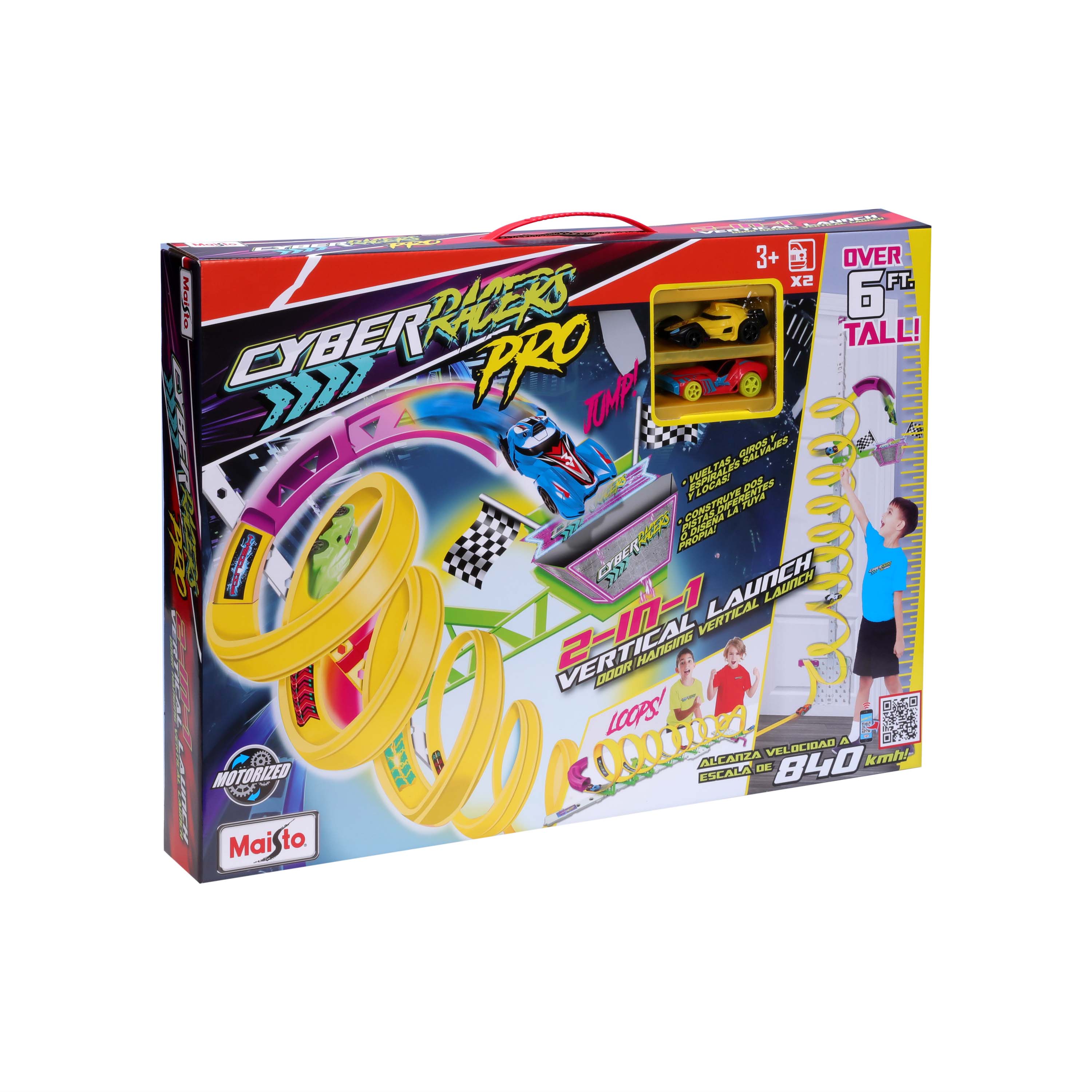 სათამაშო მანქანა Maisto კიბერ რეისერების რგოლის ტრეკ-სეტი – სათამაშო 1/64 - საკოლექციო მოდელი - satamasho manqana