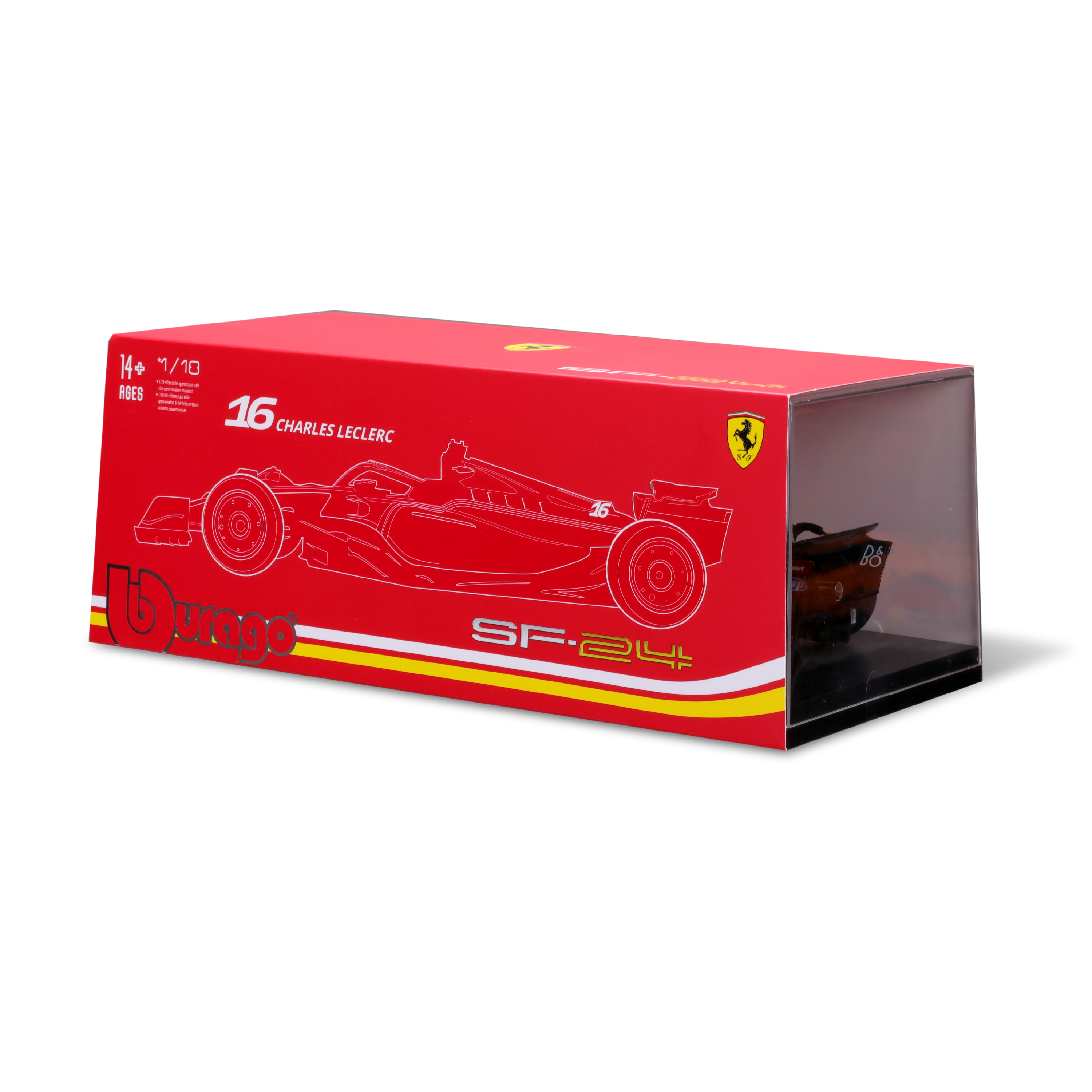 Scuderia Ferrari SF-24 (2024) ფორმულა ლიმიტირებული სერია ხედი 3