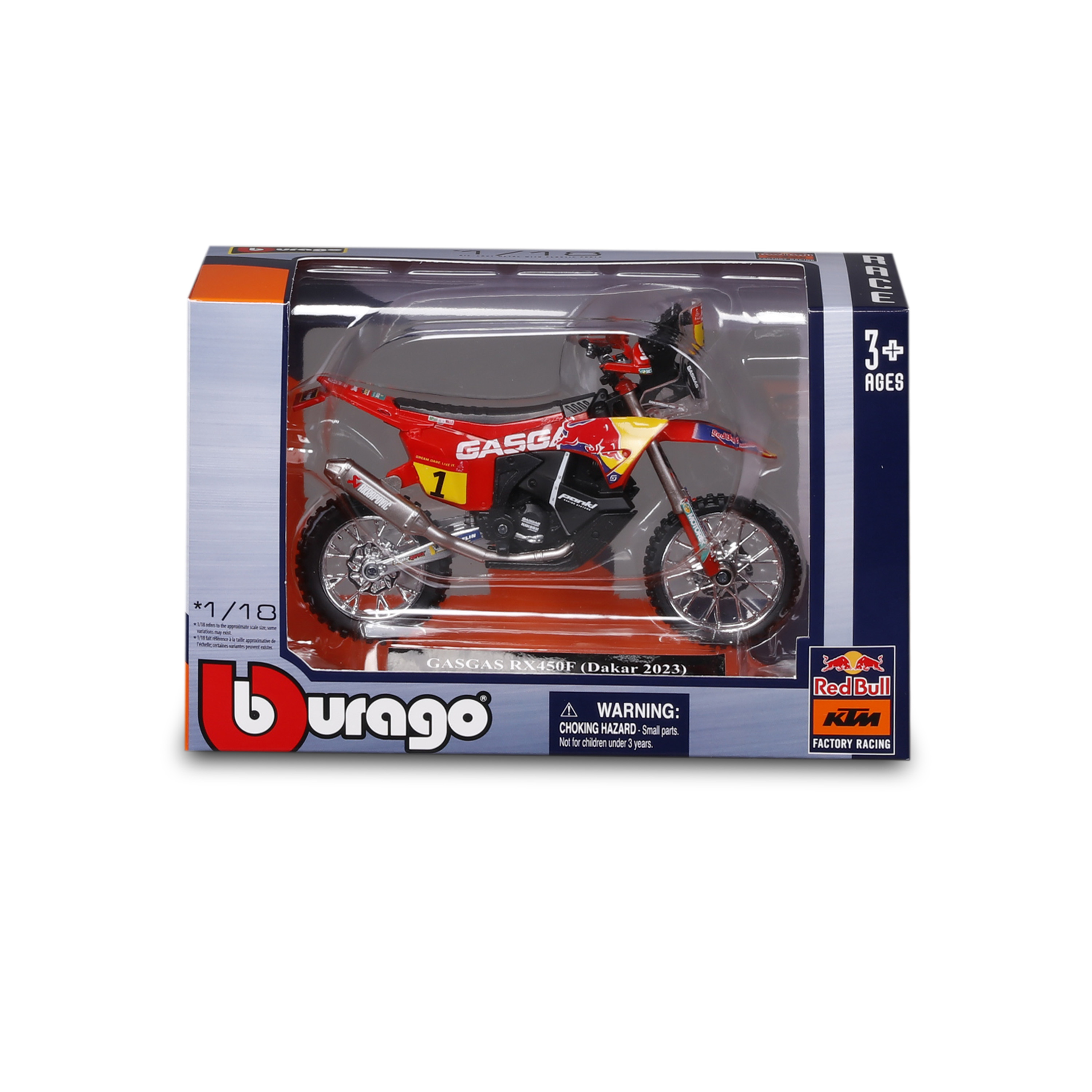 1:18 WRB KTM CYCLE - GASGAS RX450F (Dakar 2023) ხედი 2