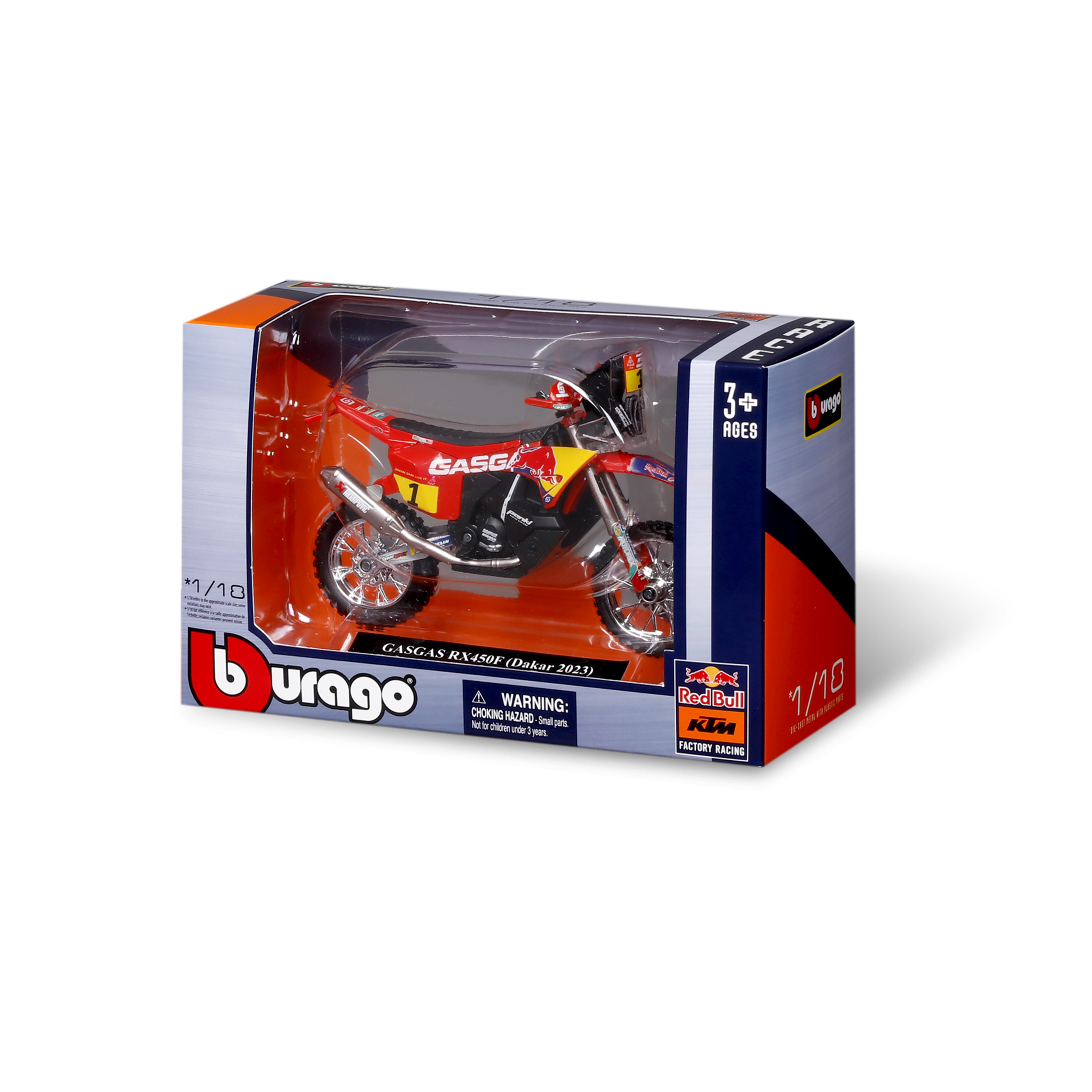 1:18 WRB KTM CYCLE - GASGAS RX450F (Dakar 2023) ხედი 3