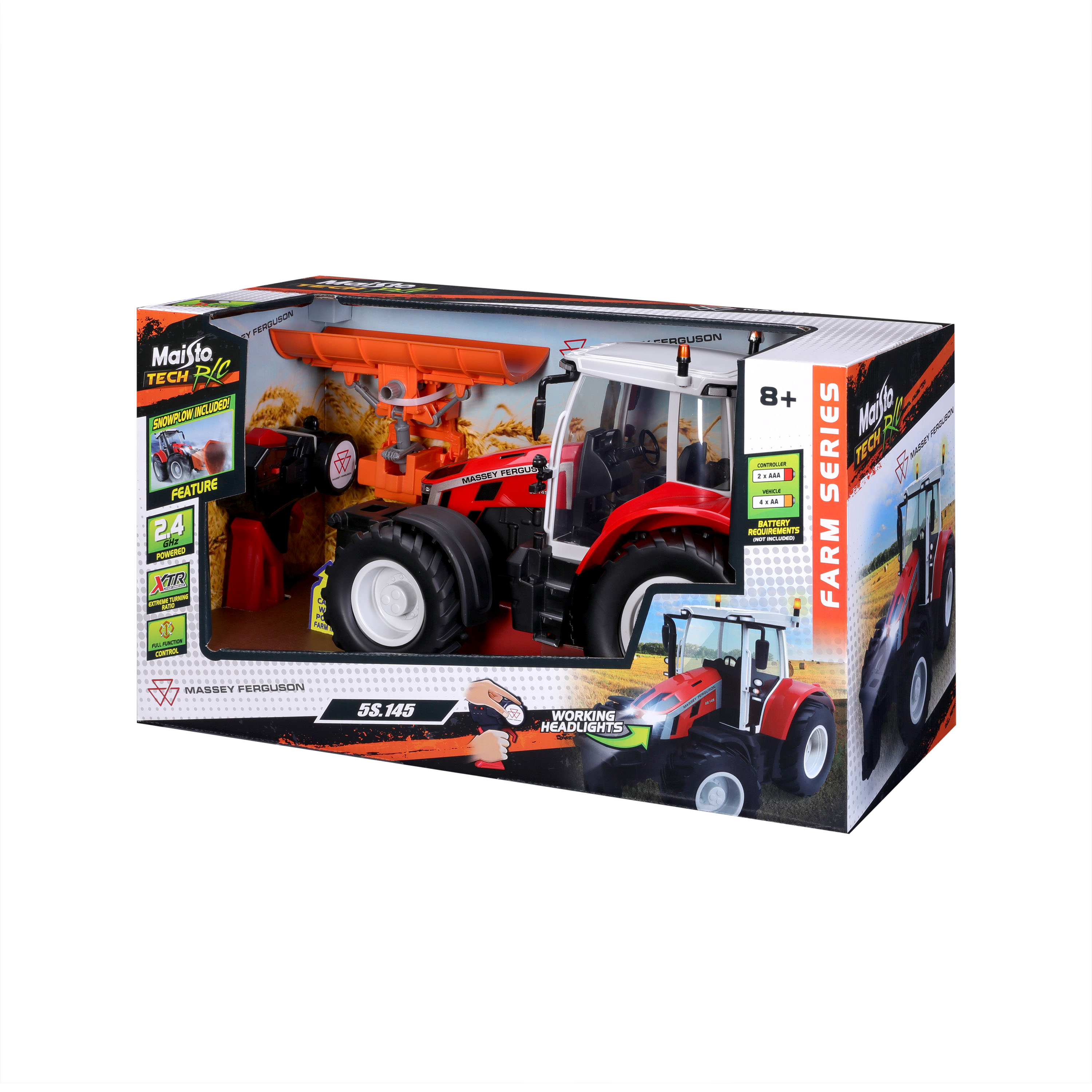 Massey Ferguson 5S Snow Plow – დისტანციურად მართვადი სათამაშო ხედი 5