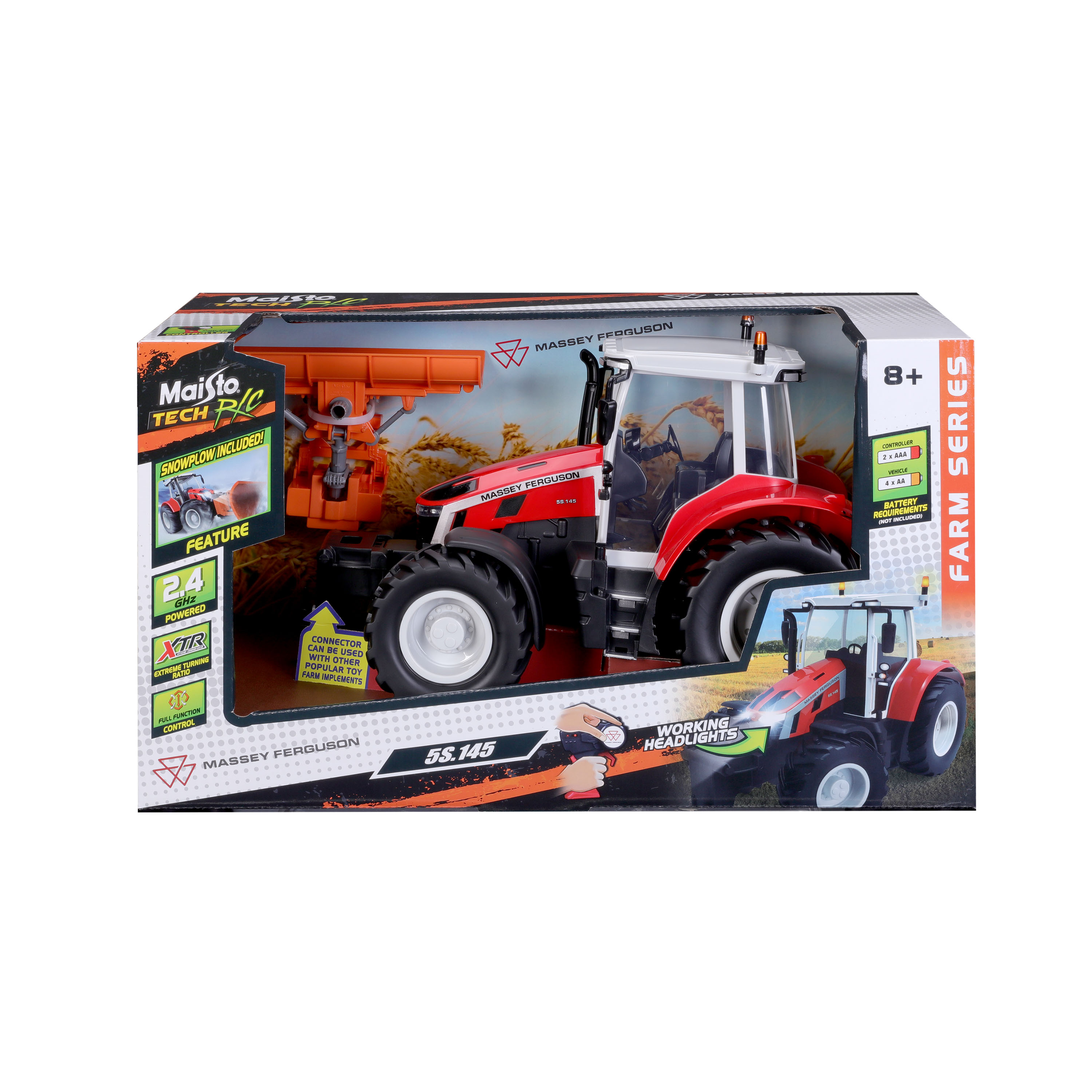 Massey Ferguson 5S Snow Plow – დისტანციურად მართვადი სათამაშო ხედი 6