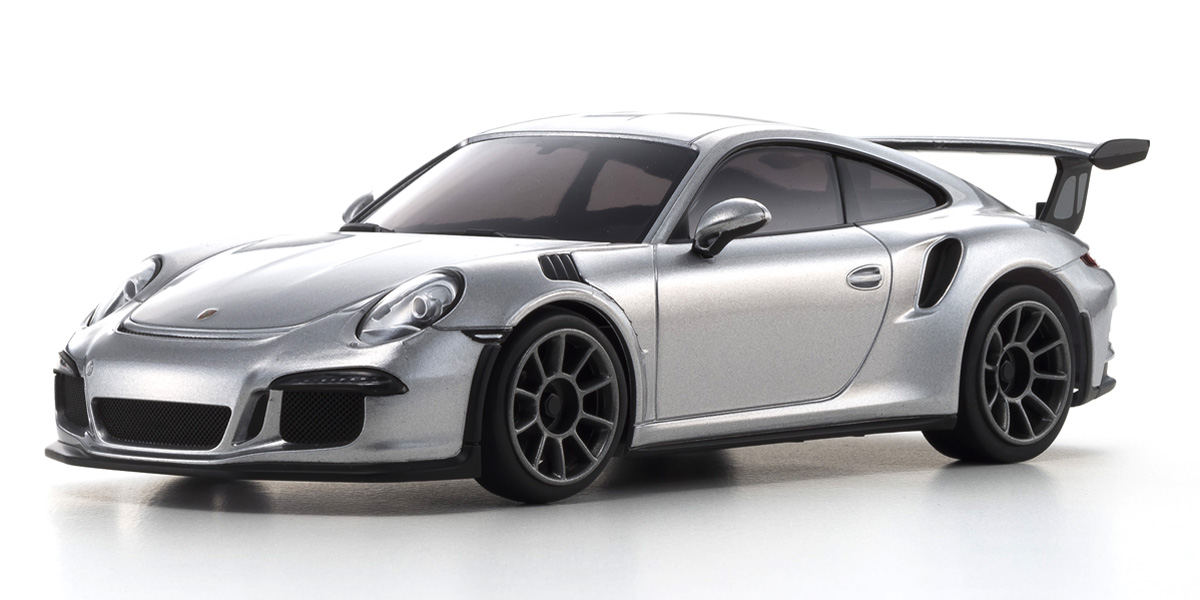 Mini-Z MR04 RWD პორშე 911 GT3 RS ვერცხლისფერი ხედი 1