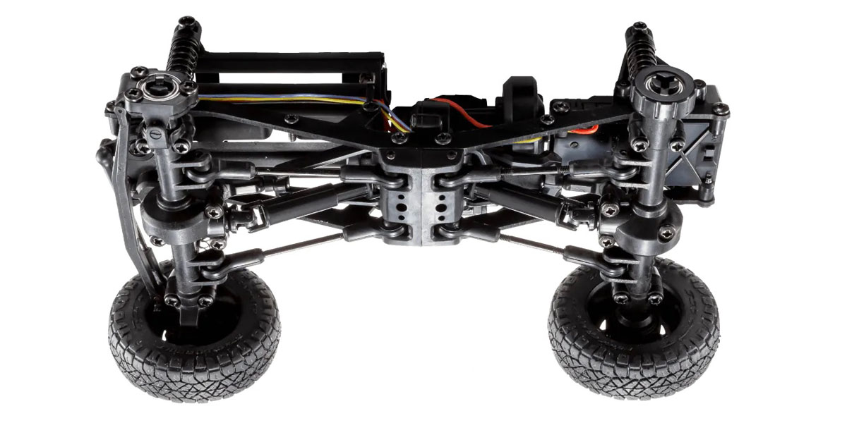 Mini-Z 4X4 MX-01 ტოიოტა 4-Runner მუქი ნაცრისფერი ხედი 3