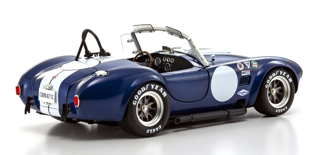 Shelby Cobra 427 S/C Spider 1962 - ლურჯი/თეთრი ხედი 2