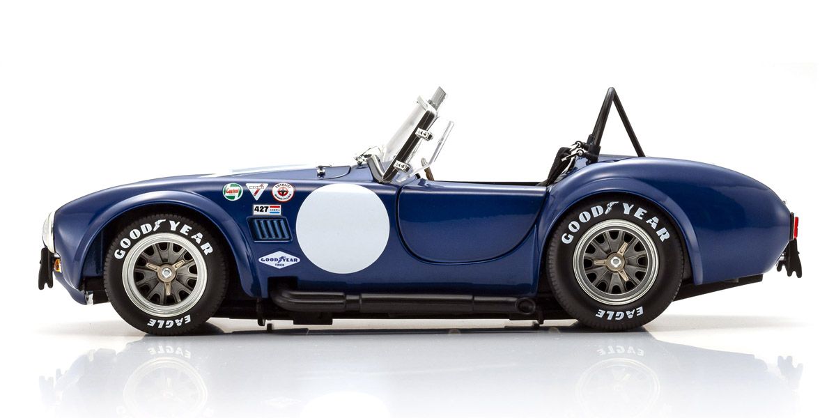 Shelby Cobra 427 S/C Spider 1962 - ლურჯი/თეთრი ხედი 3