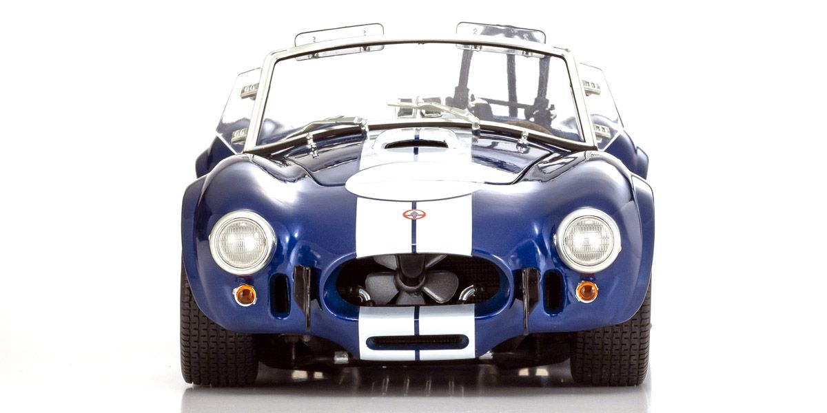Shelby Cobra 427 S/C Spider 1962 - ლურჯი/თეთრი ხედი 4