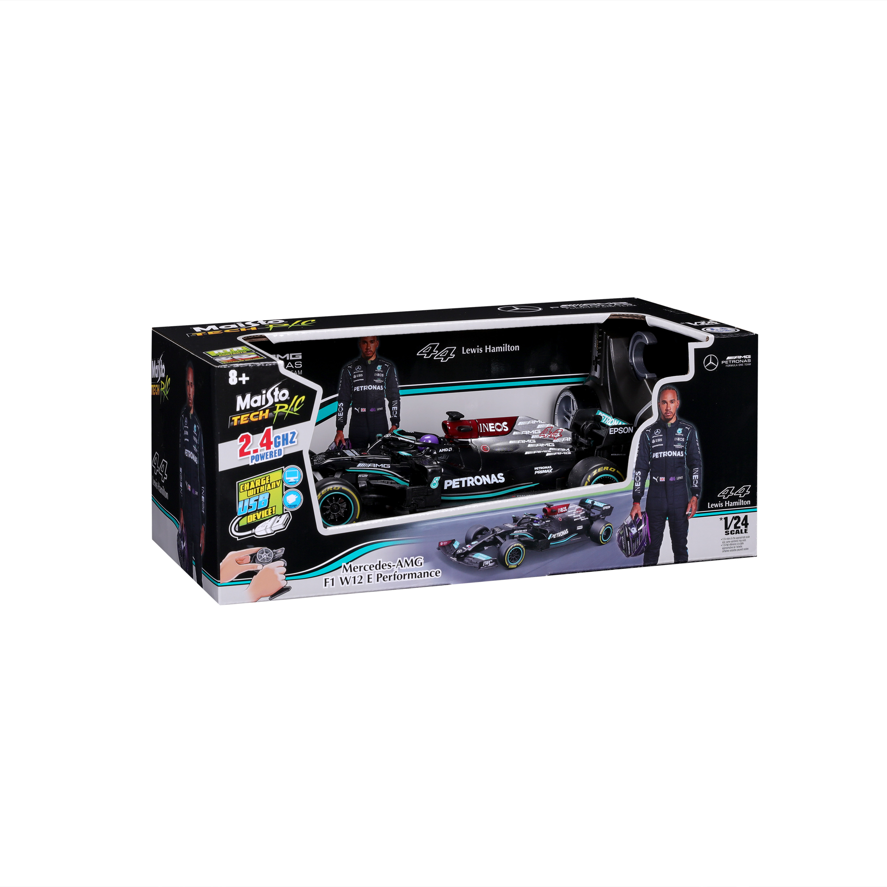 მერსედეს-AMG F1 W12 (2021) – დისტანციურად მართვადი მოდელი (1:24) ხედი 1