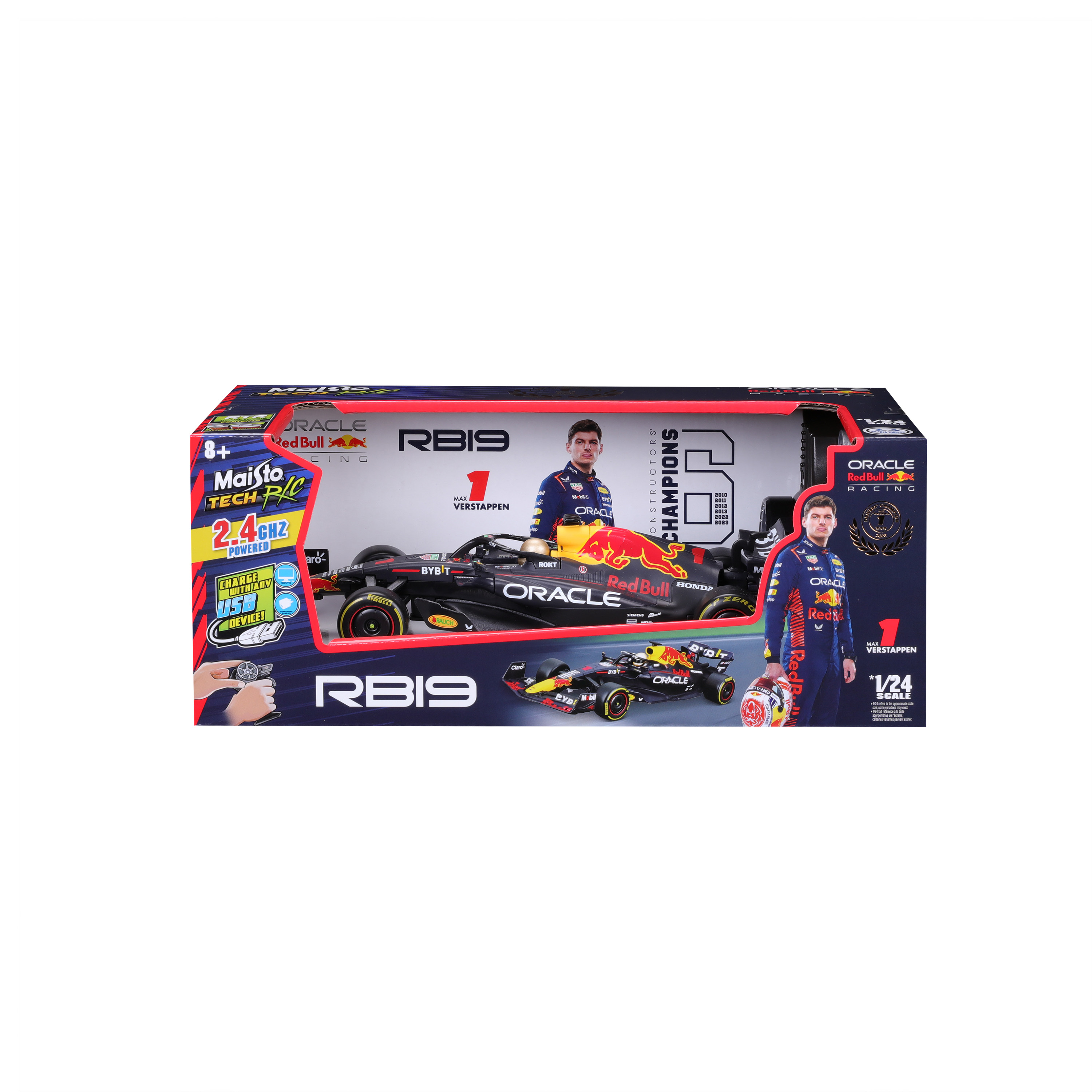 Oracle Red Bull Racing RB19 – დისტანციურად მართვადი მოდელი (1:24) ხედი 2