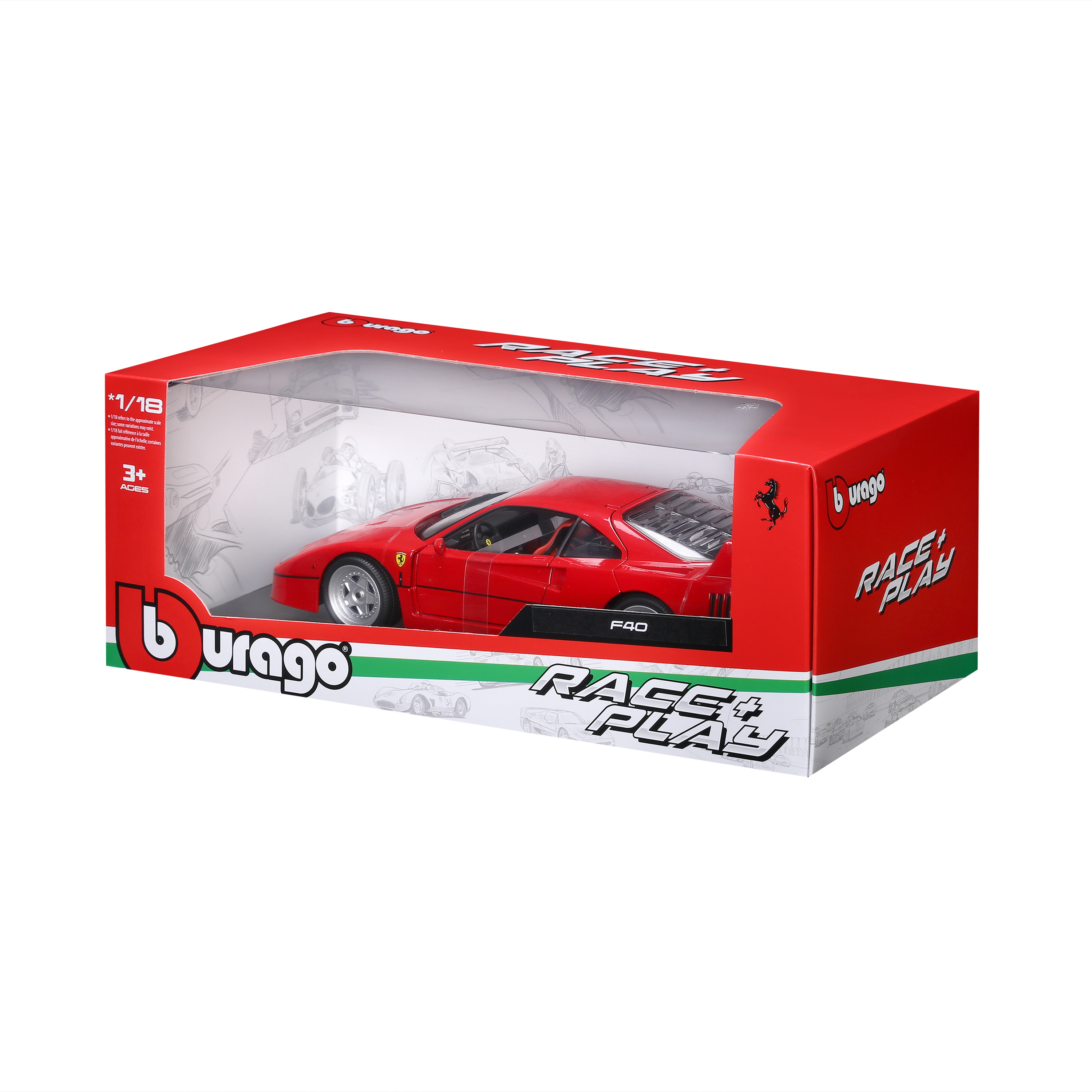 ფერარი F40 – სარბოლო მოდელი ხედი 2