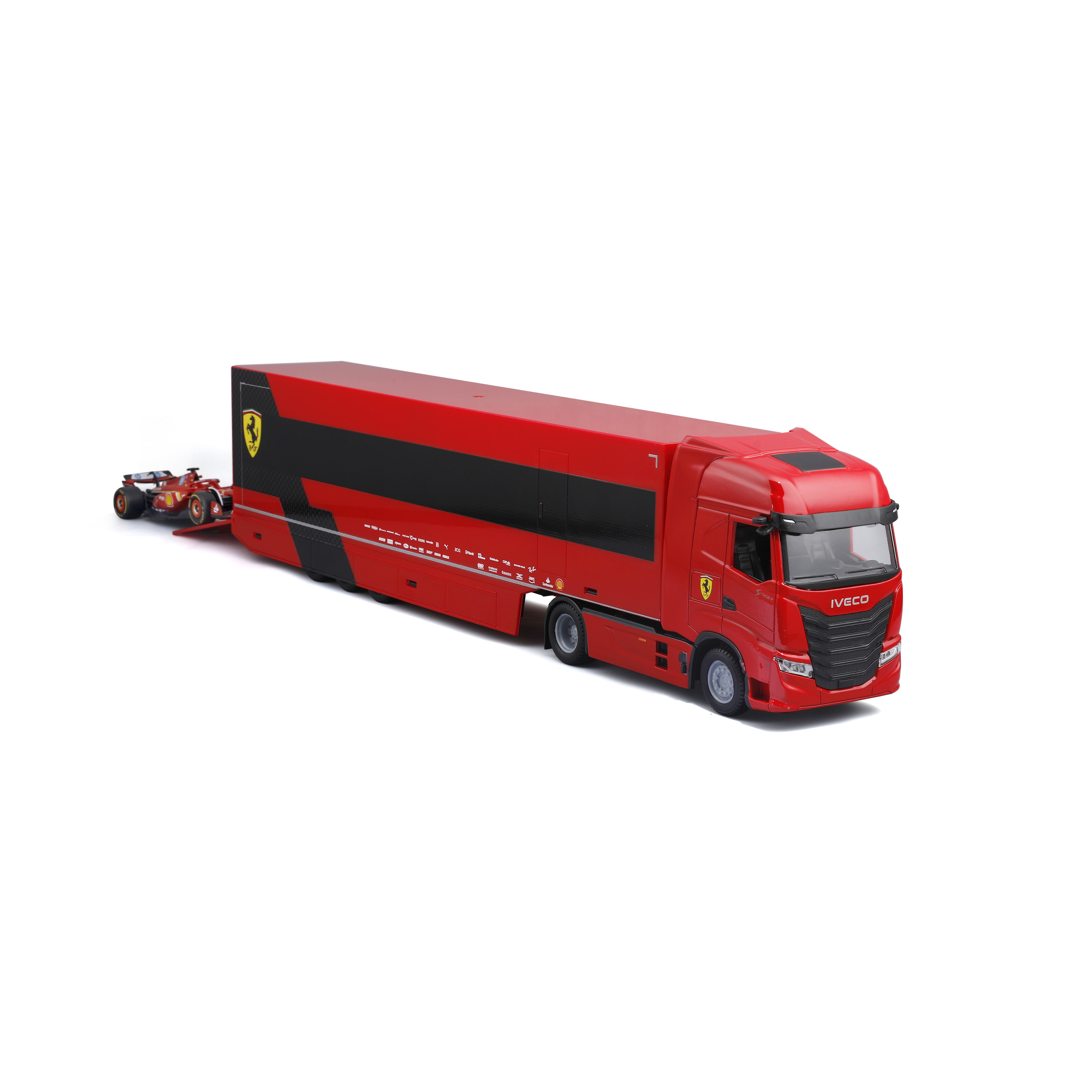 ფერარი Iveco S-Way მისაბმელით + ფერარი SF-24 (1:43) – ფორმულა 1 ნაკრები ხედი 4