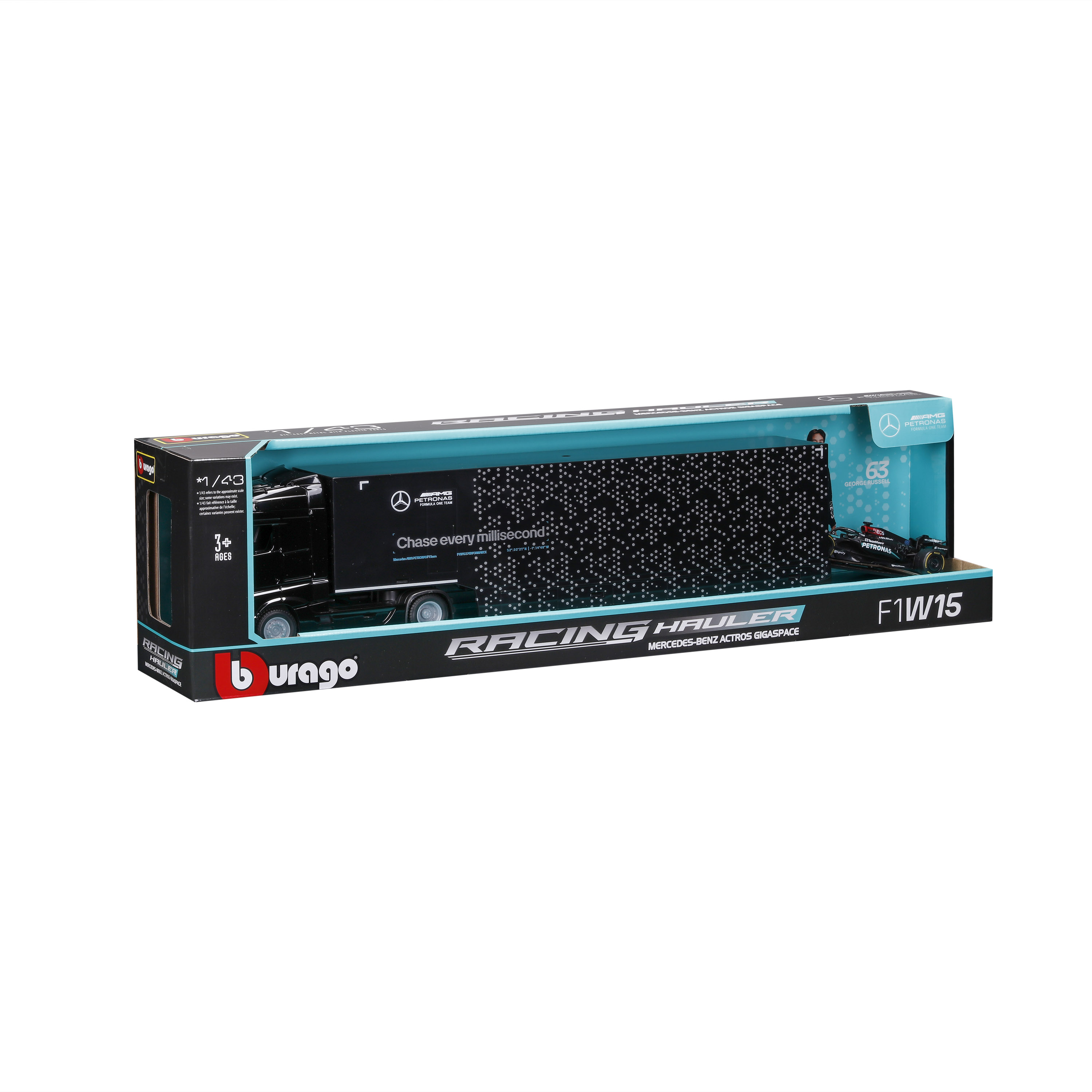 მერსედეს-AMG Petronas F1 W15 + სატვირთო – ფორმულა 1 ნაკრები ხედი 3