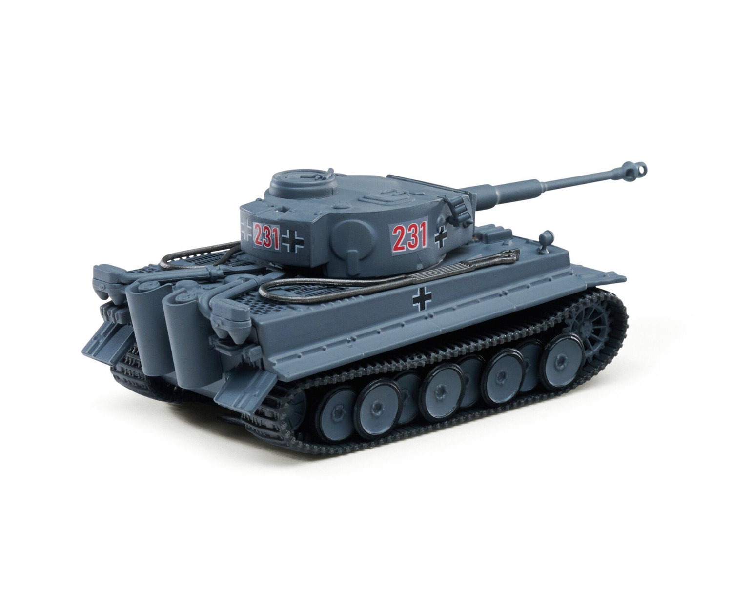 WWII Tiger I – 1/87 სამხედრო მოდელი ხედი 3